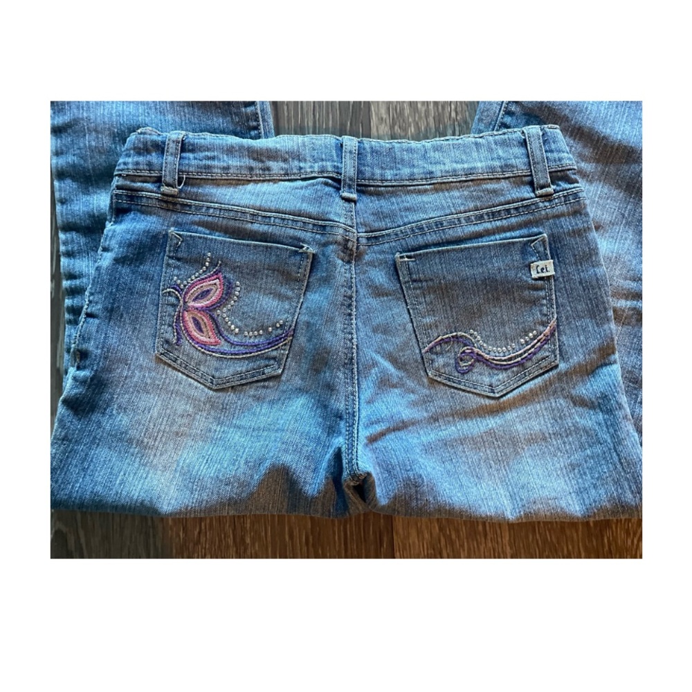 SALE🎈RARE SUPER CUTE SPECIAL EMBROIDERED JEANS BY LEI! BOHO STYLE! - Picture 4 of 4
